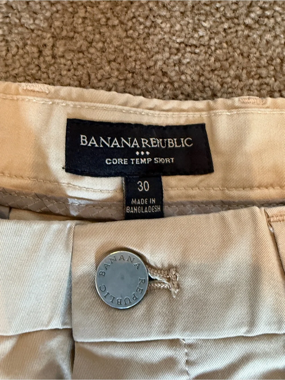 Banana Republic Tan Men's Chino Shorts